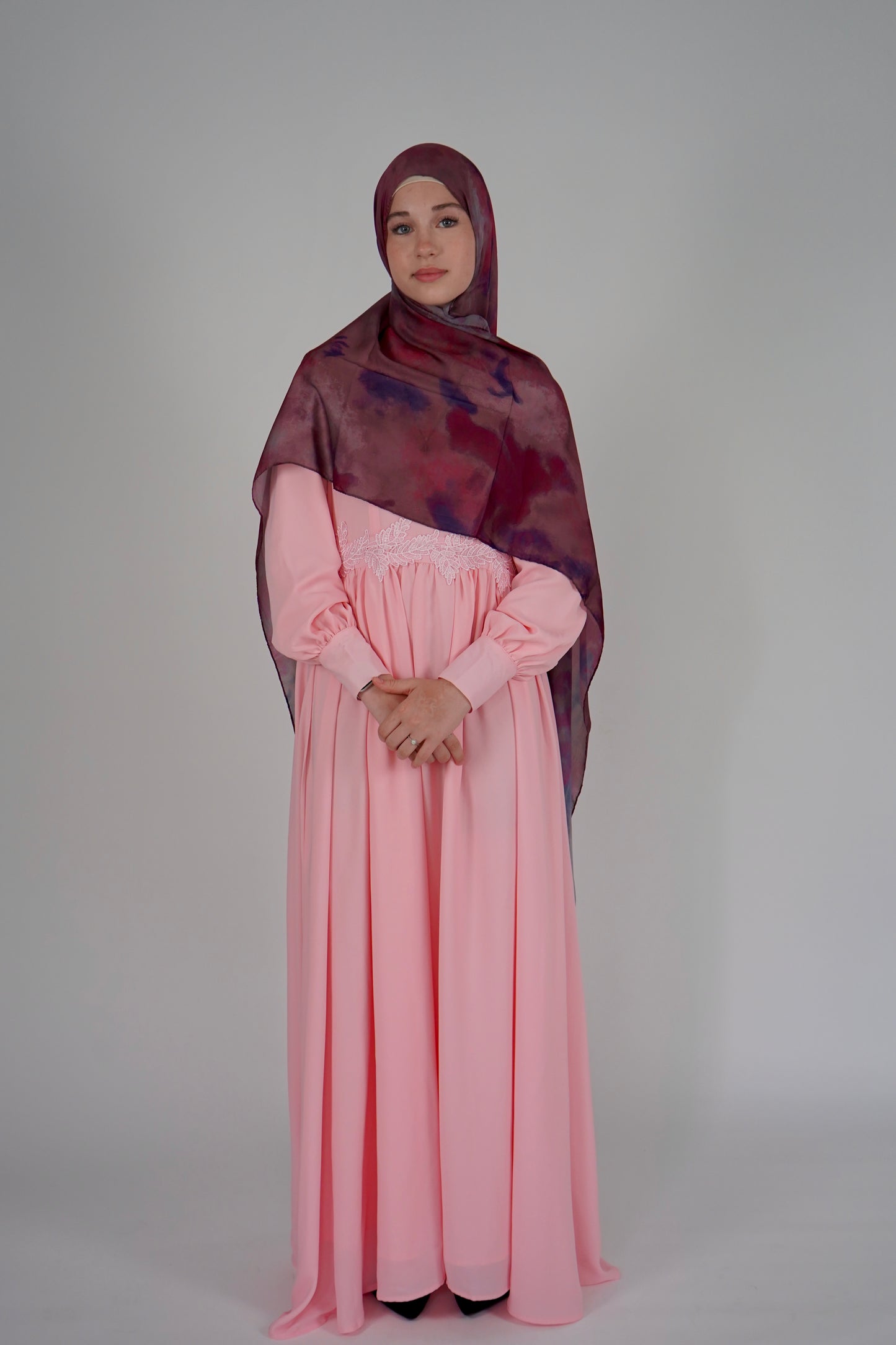 Chiffon Dress - Blush Pink