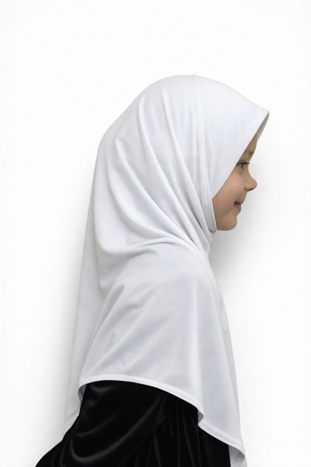 Instant One piece Hijab - White - Size M