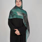 Printed Satin Hijab - Forest Mirage