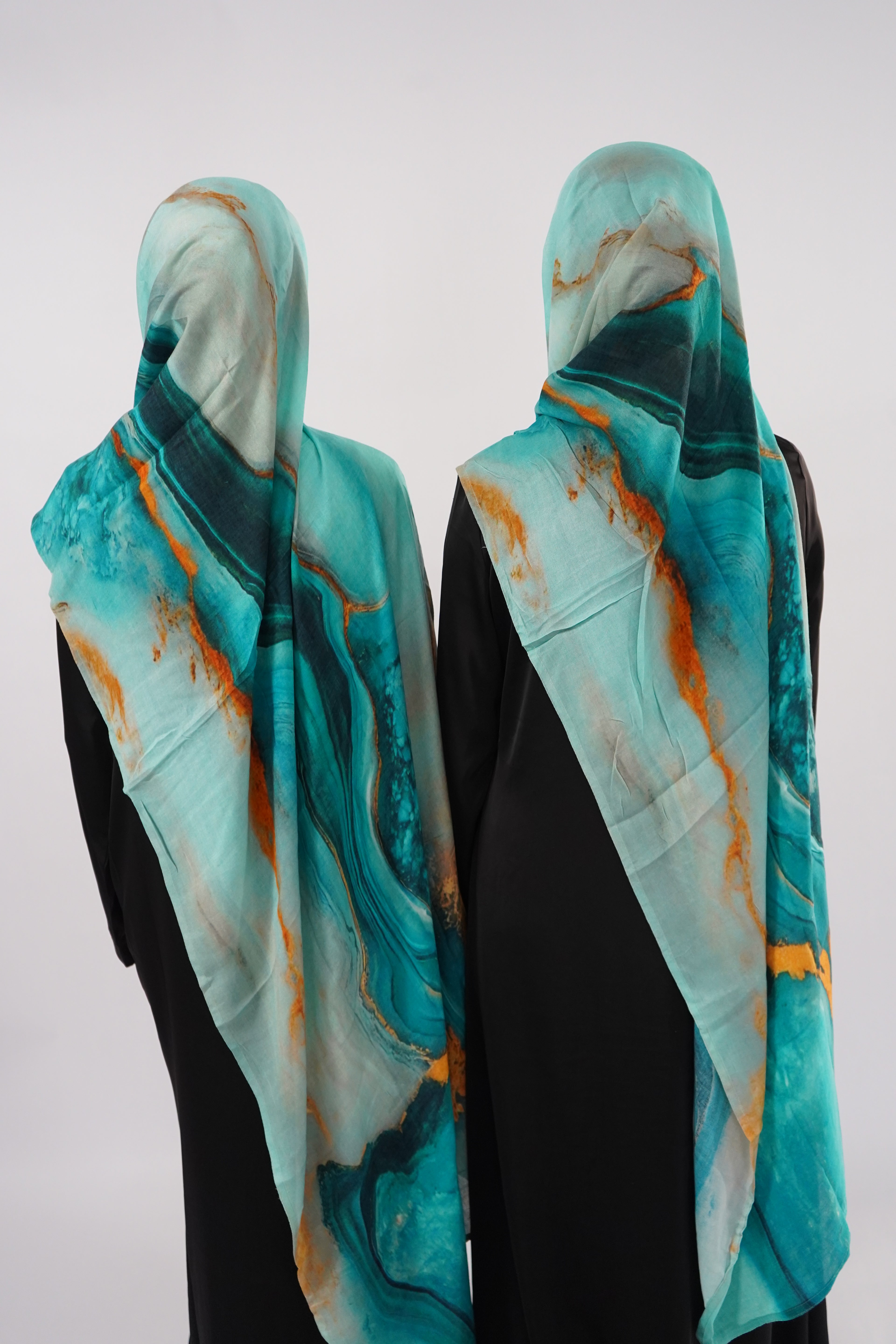 Print Modal Hijab - Jade Tide