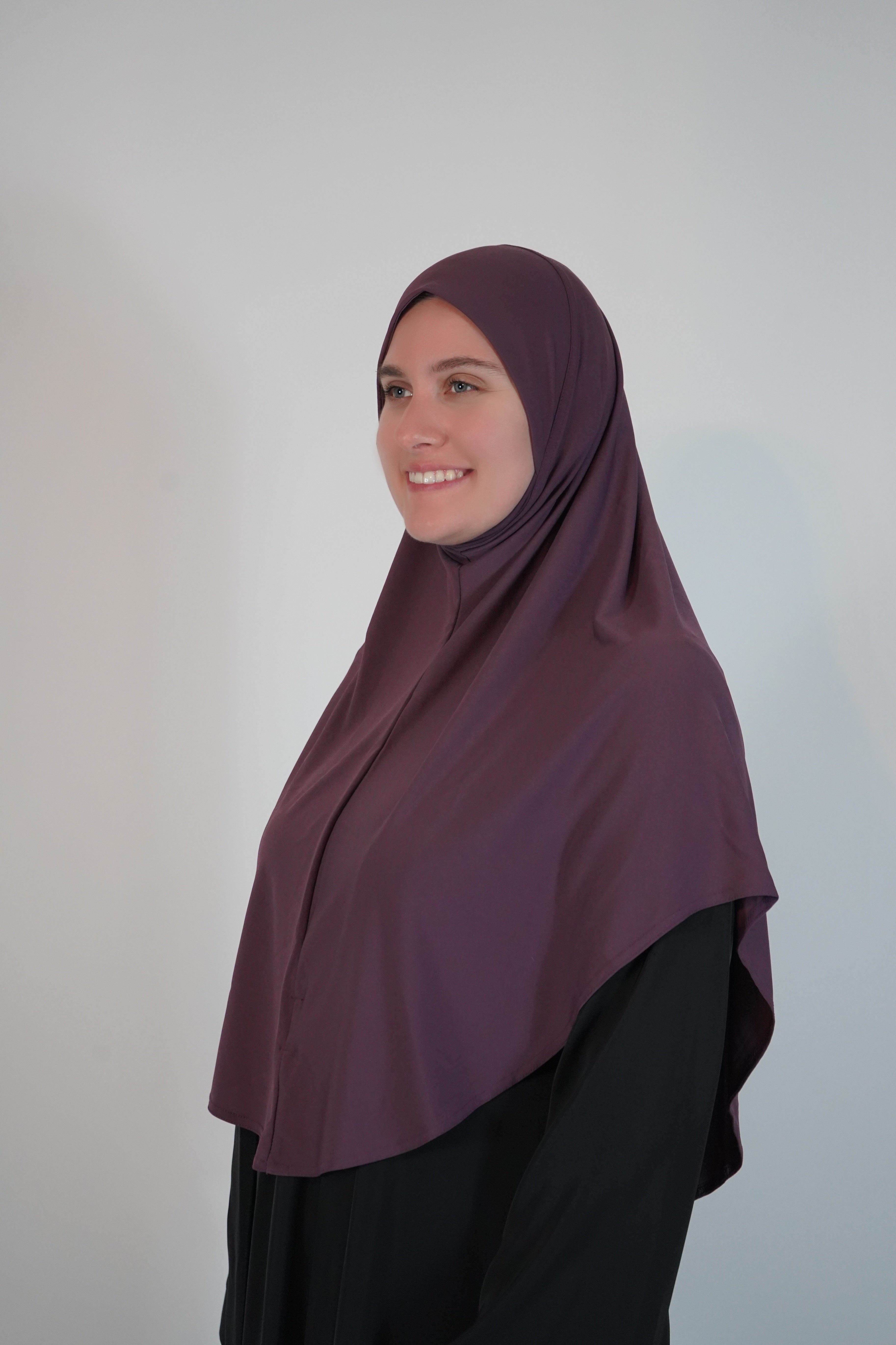 Instant One piece Hijab - Dusty Purple - Size XL