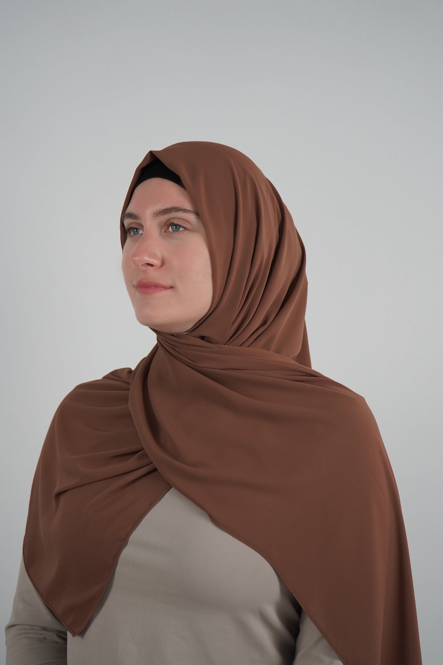 Signature Chiffon Hijab - Cocoa