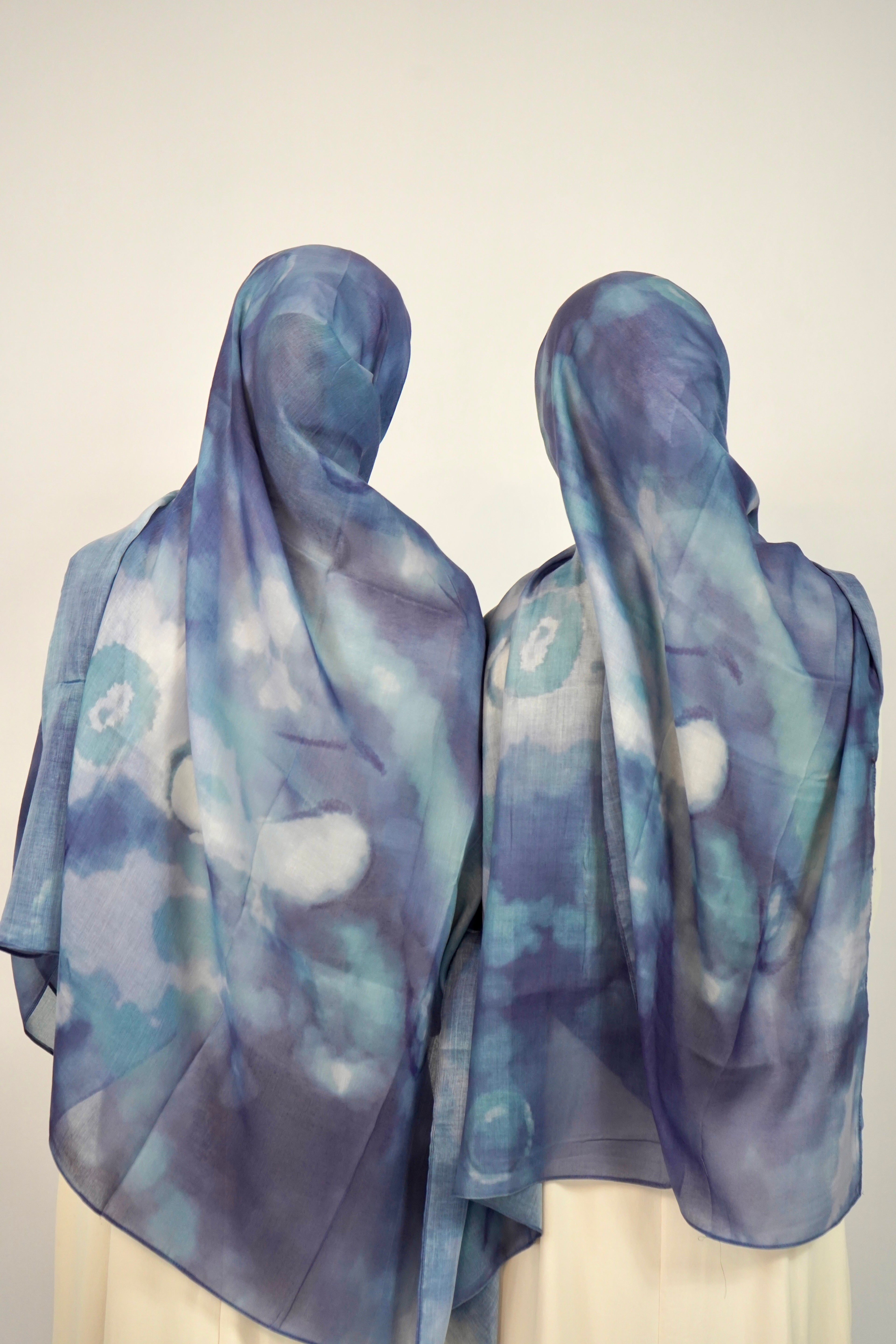 Print Cotton Hijab - Violet Dream