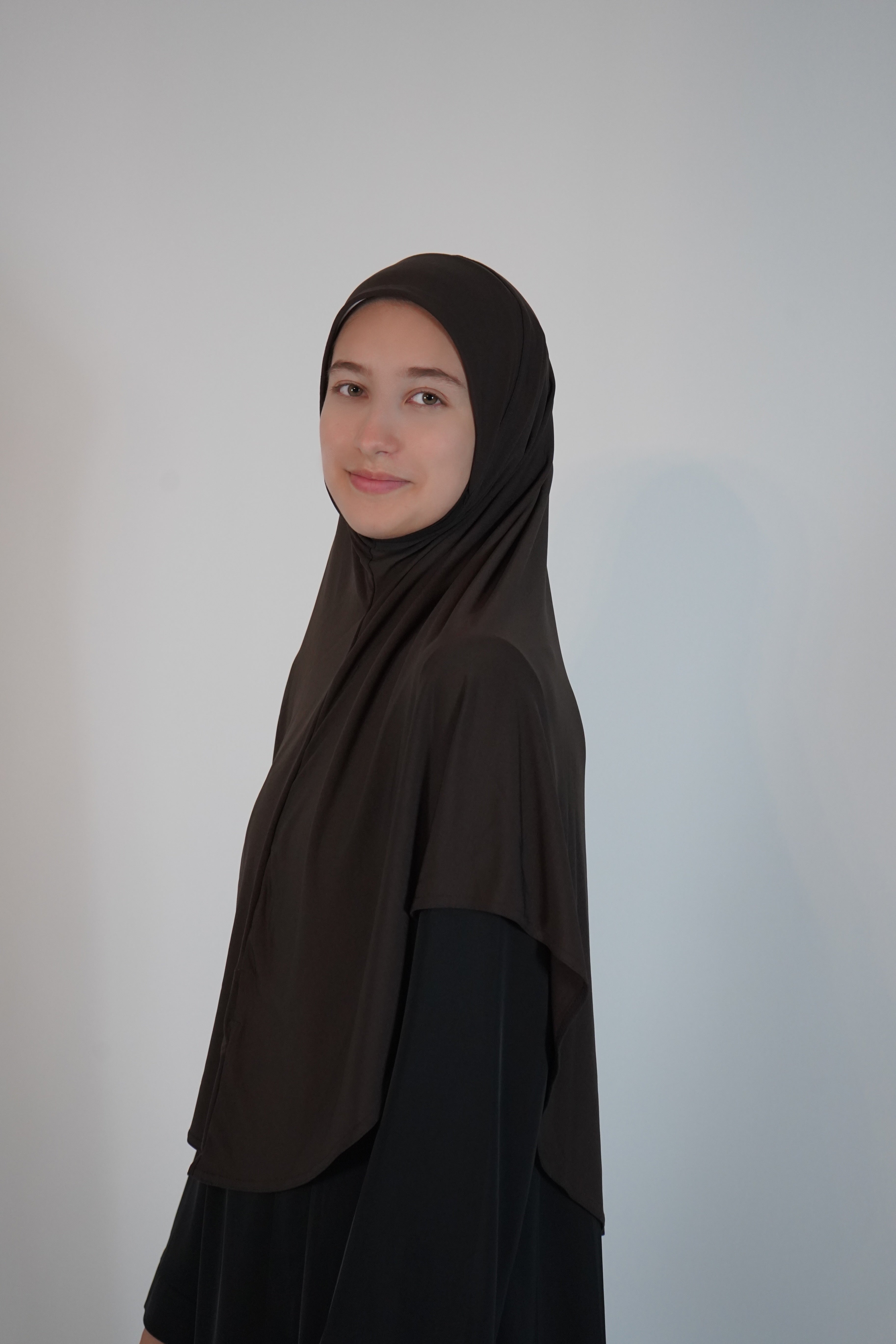Instant One piece Hijab - Espresso - Size XL