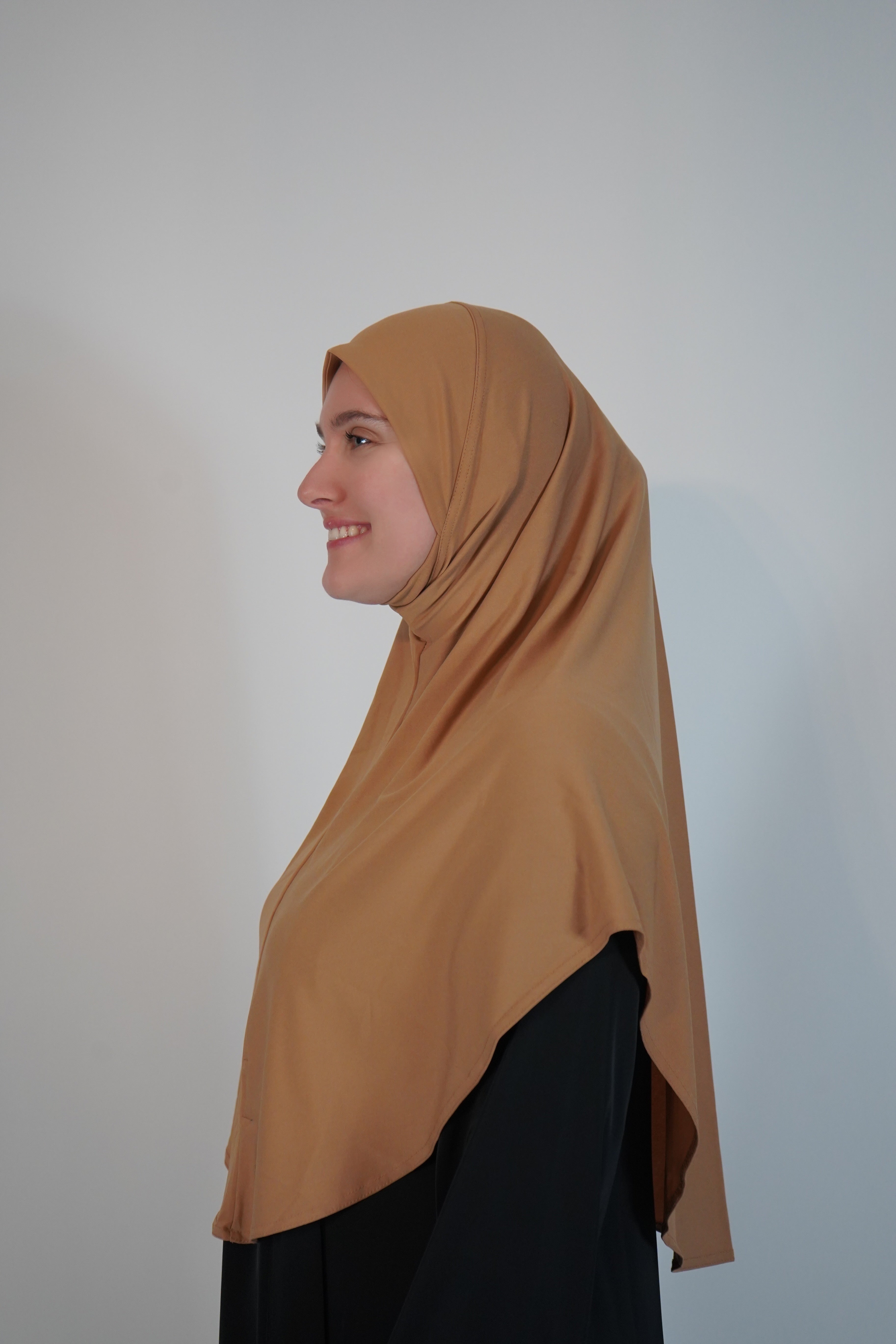 Instant One piece Hijab - Tan - Size XL