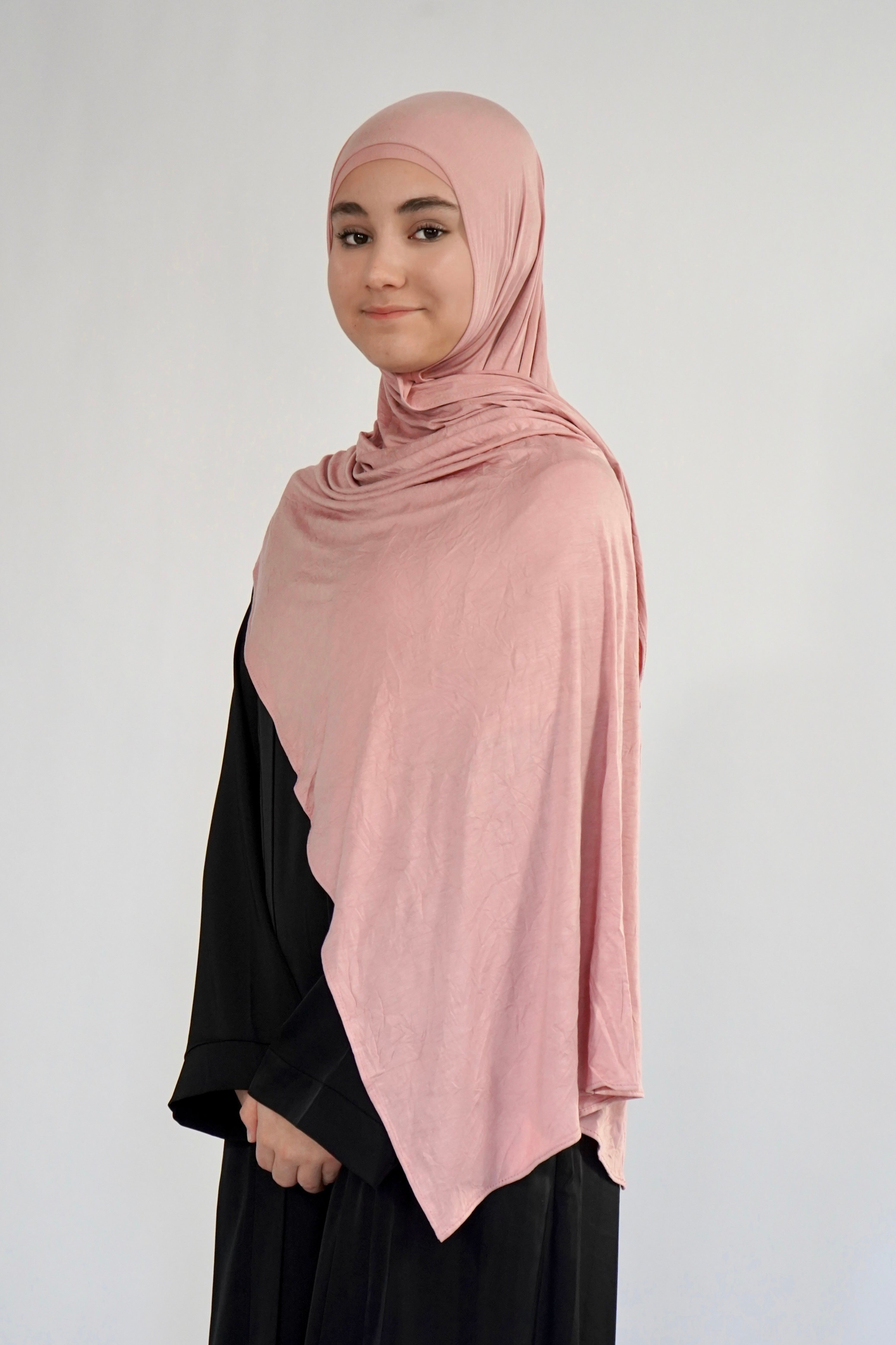 Bamboo Jersey Hijab - Light Pink
