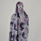 Printed Satin Hijab - Violet Smoke
