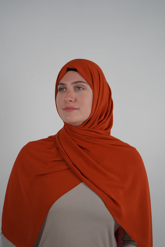 Signature Chiffon Hijab - Pumpkin Spice