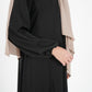 Simple Uniform Abaya - Black