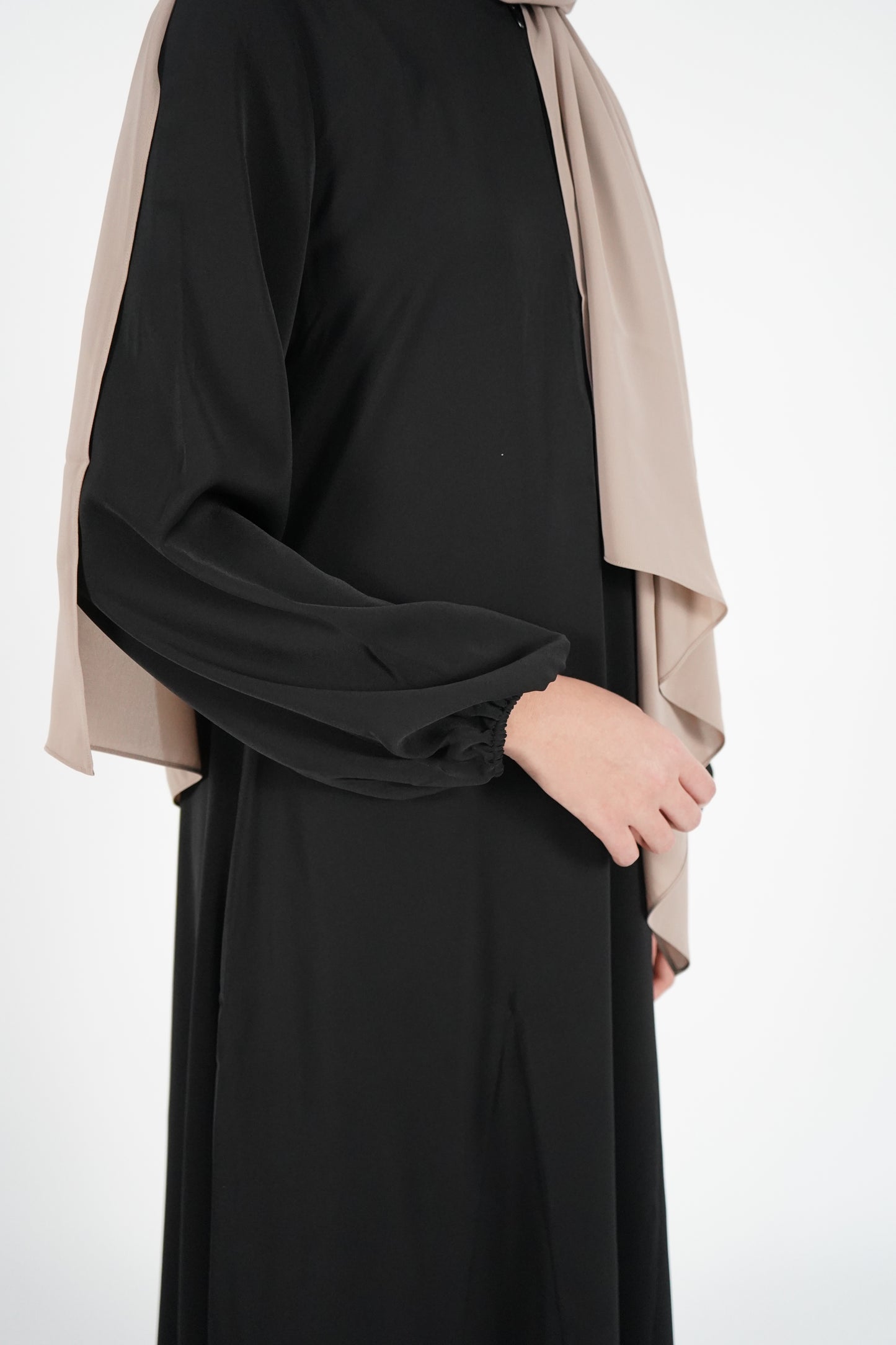 Simple Uniform Abaya - Black