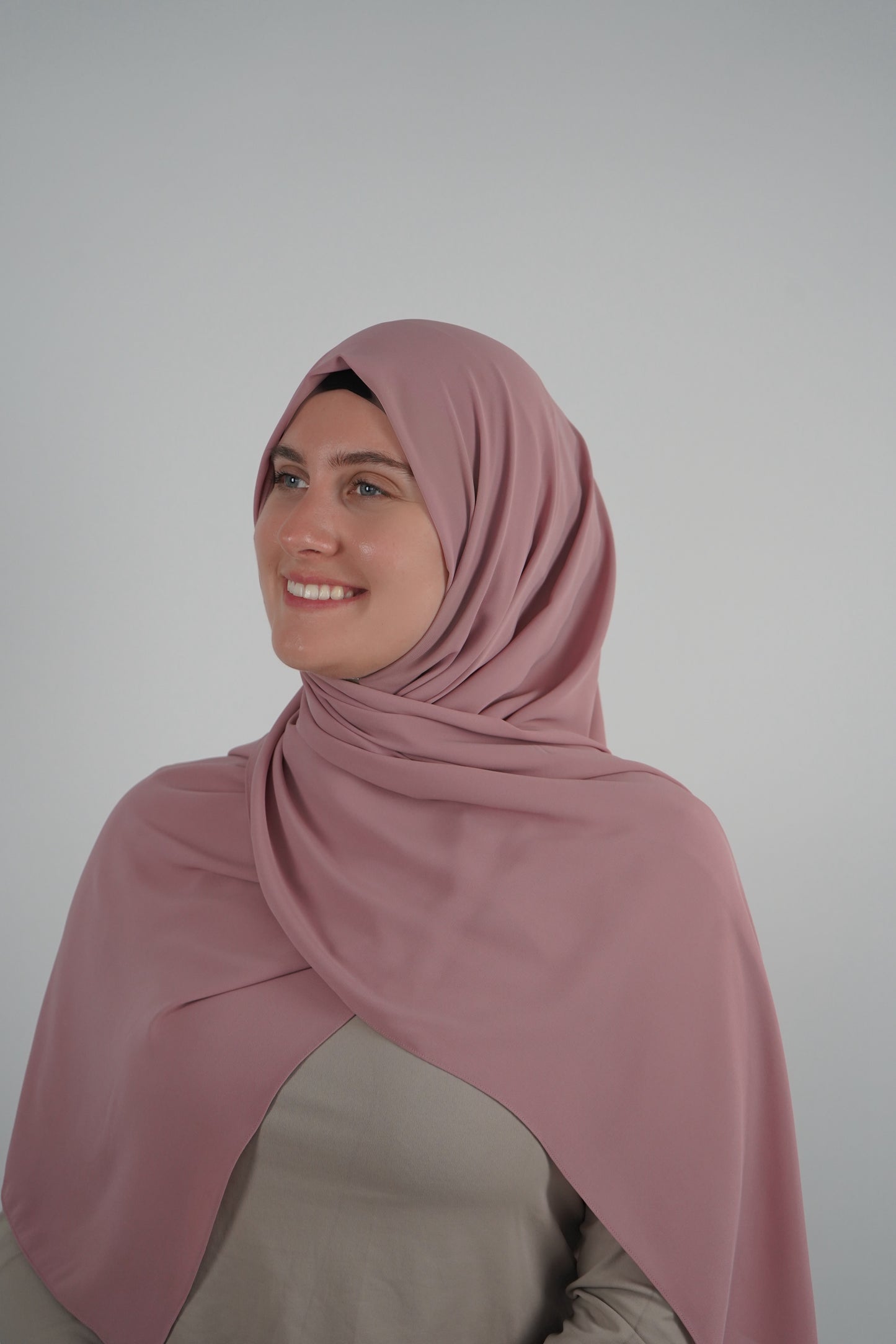 Signature Chiffon Hijab - Dusty Pink