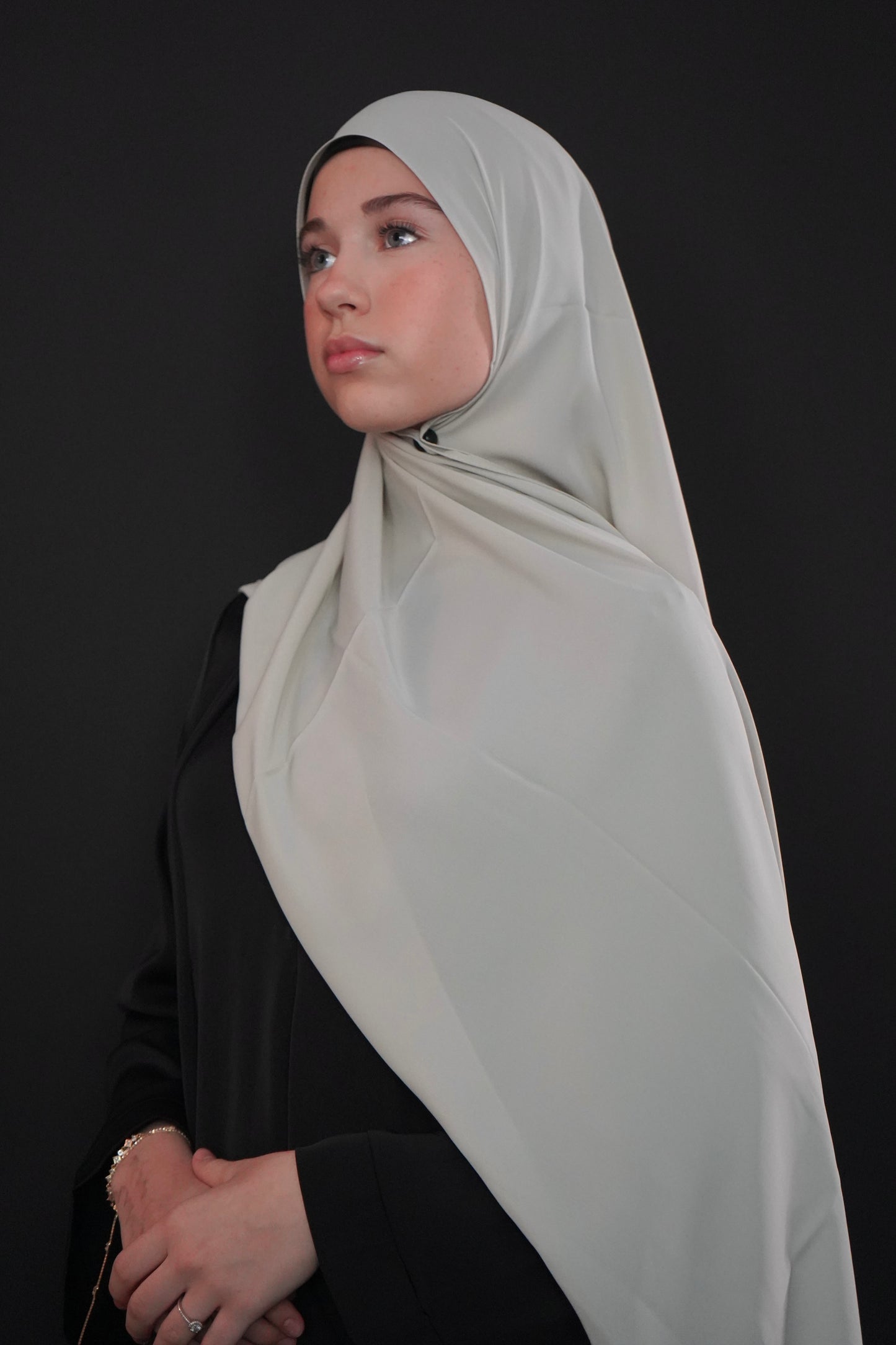Medina Silk Hijab - Cool Sage