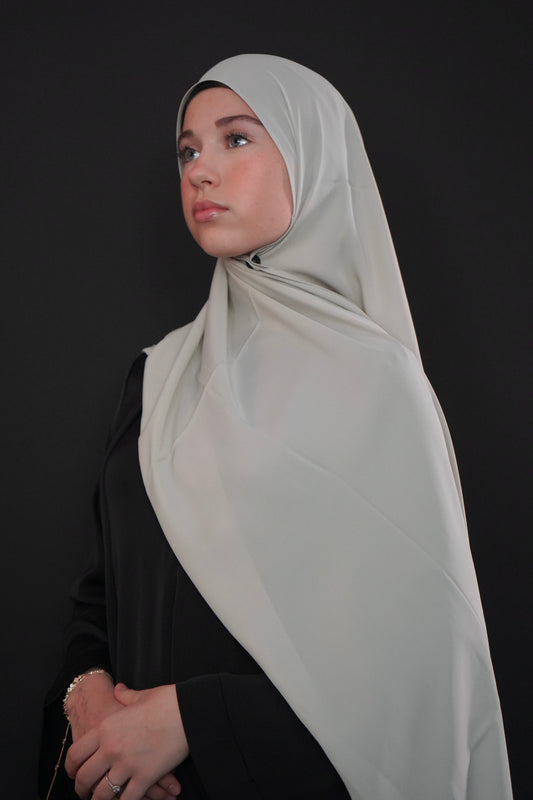 Medina Silk Hijab - Cool Sage
