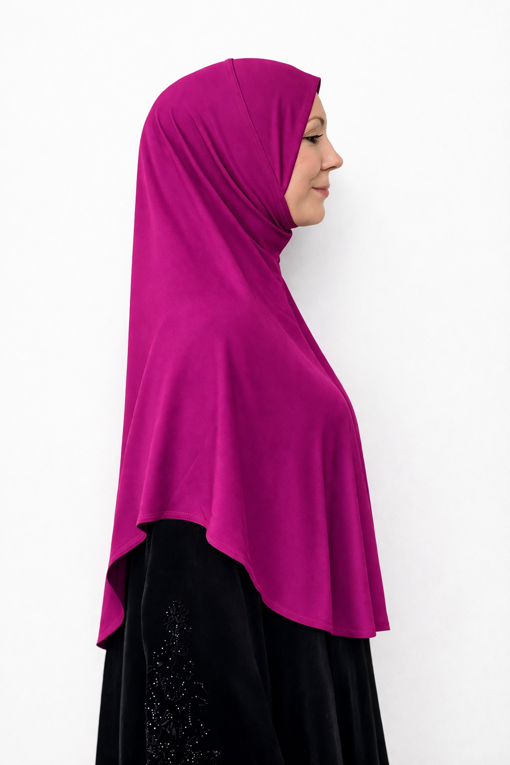 Instant One piece Hijab - Dark Fuchsia - Size XL