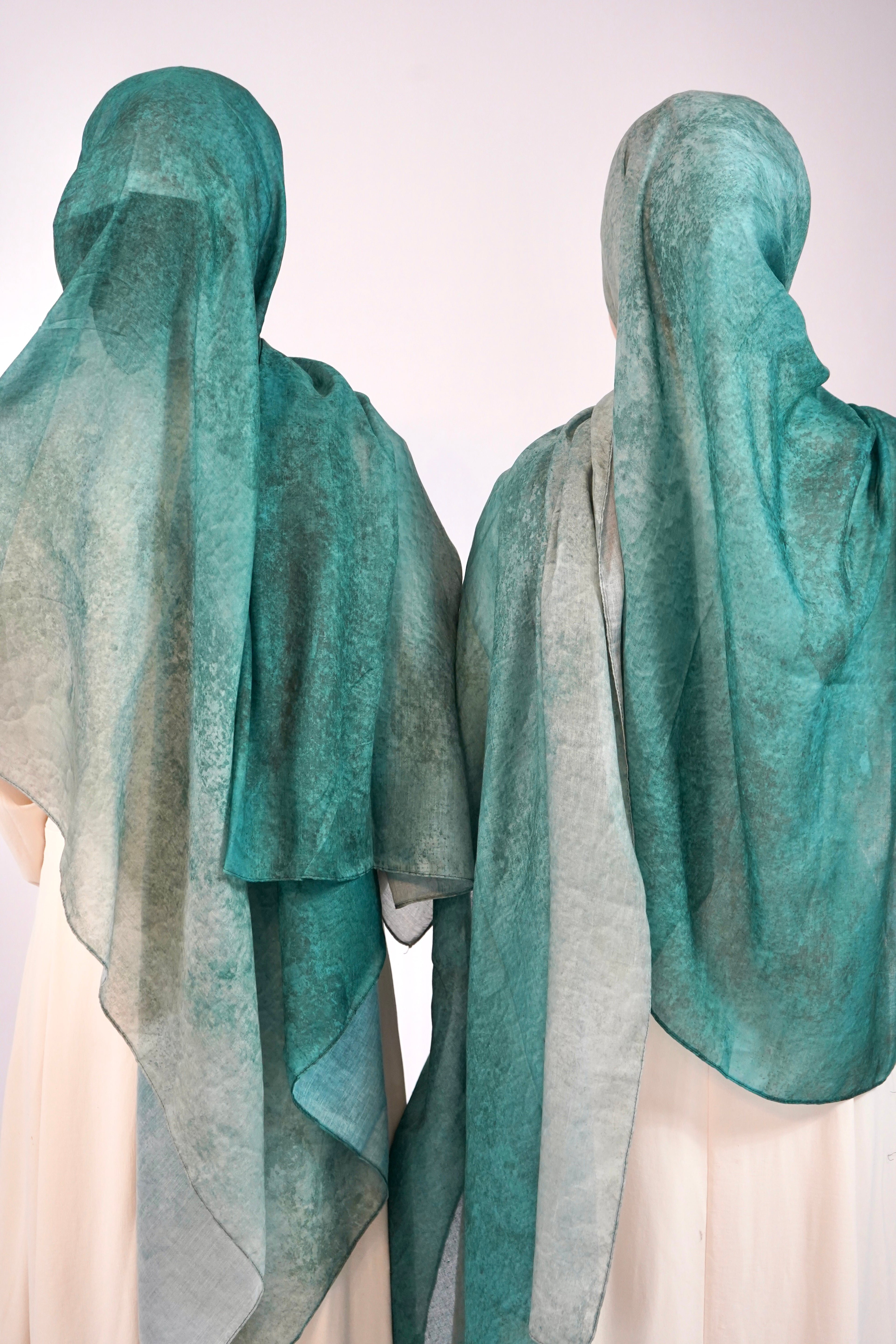 Print Cotton Hijab - Emerald Dream