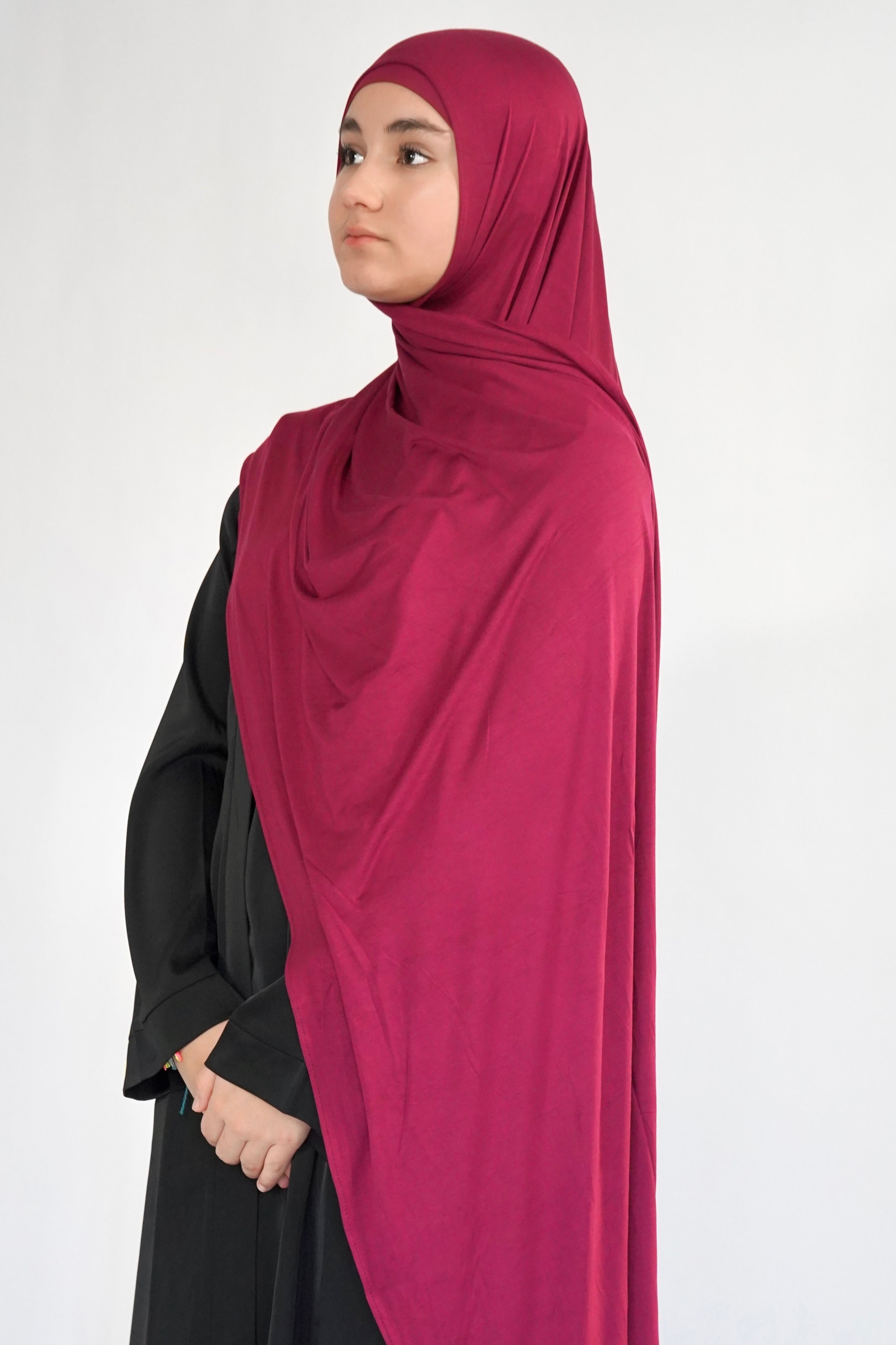 Bamboo Jersey Hijab - Magenta