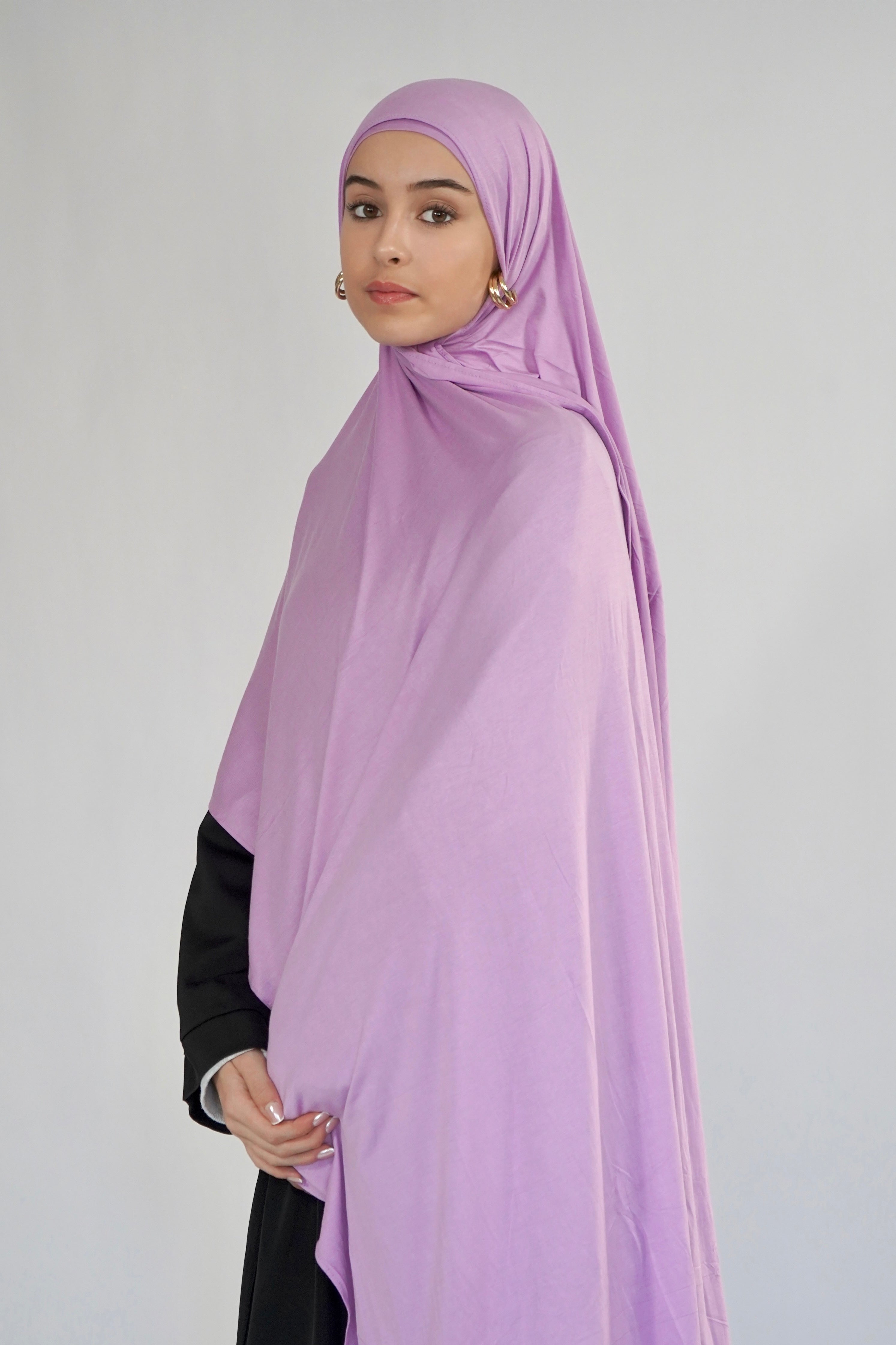 Bamboo Jersey Hijab - Lilac