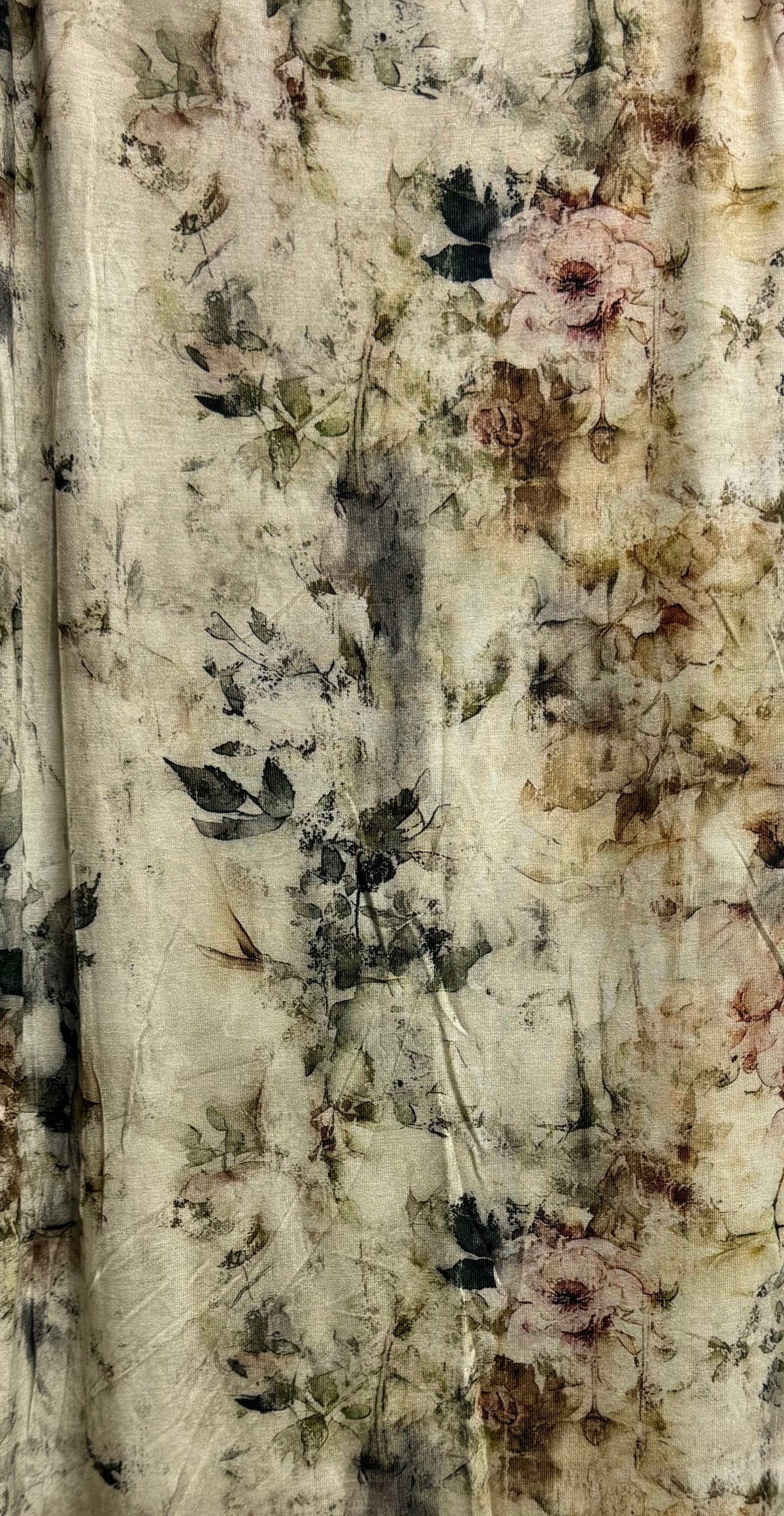 Print Bamboo Jersey Hijab - Earthy Bloom