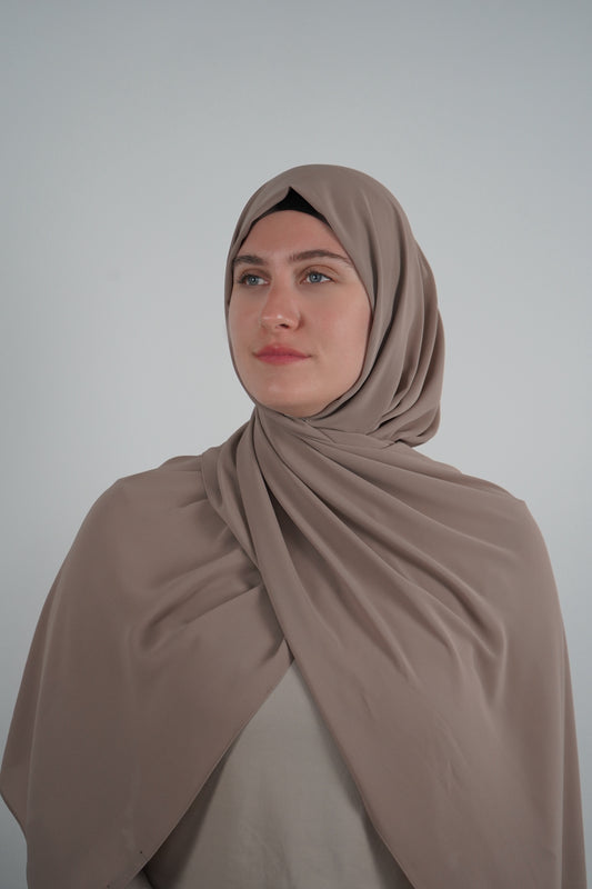 Signature Chiffon Hijab - Cappuccino