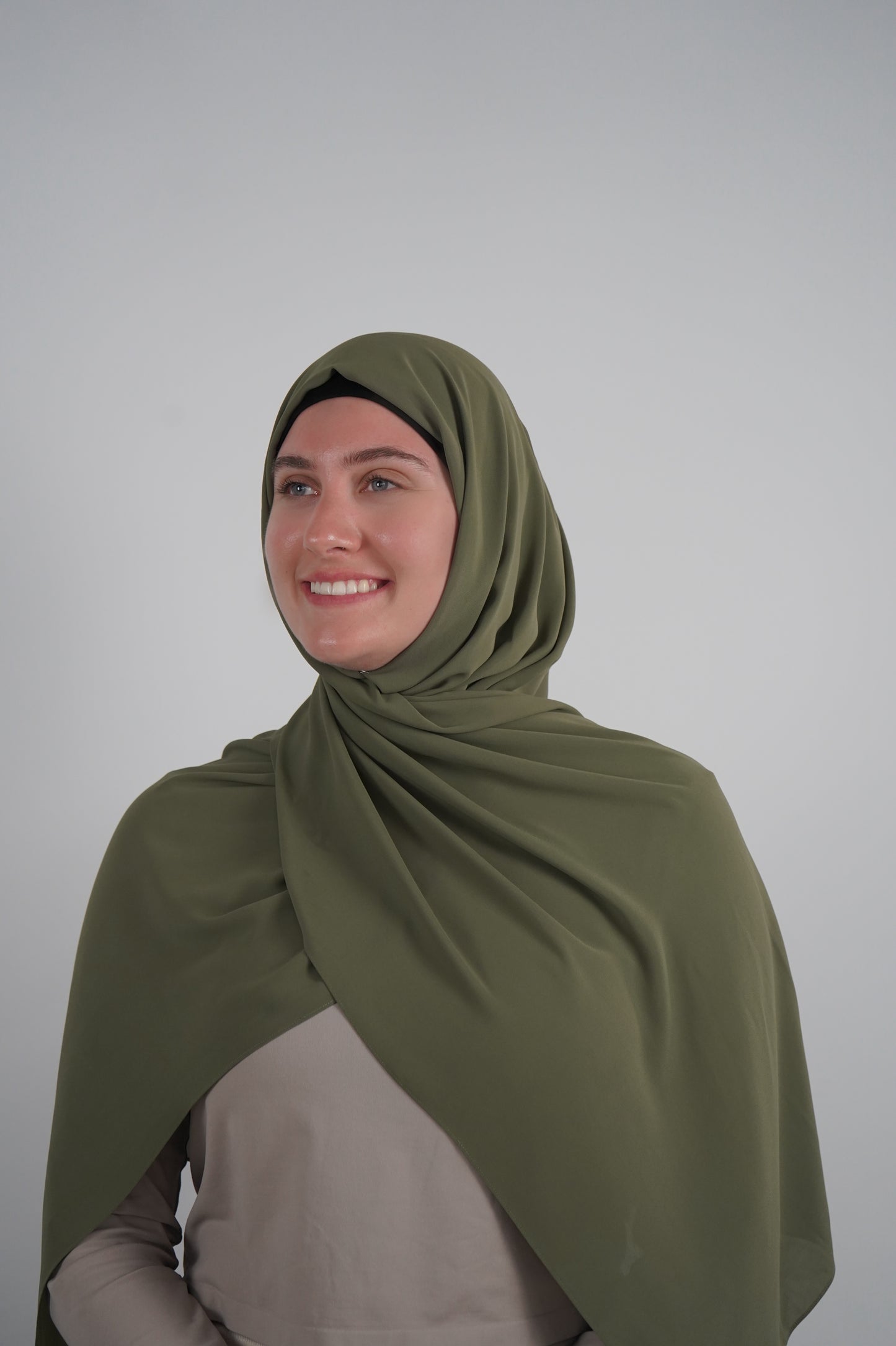 Signature Chiffon Hijab - Light Army Green