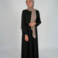 Simple Uniform Abaya - Black