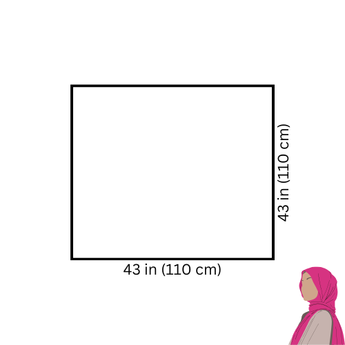 Square Chiffon Hijab - Gray