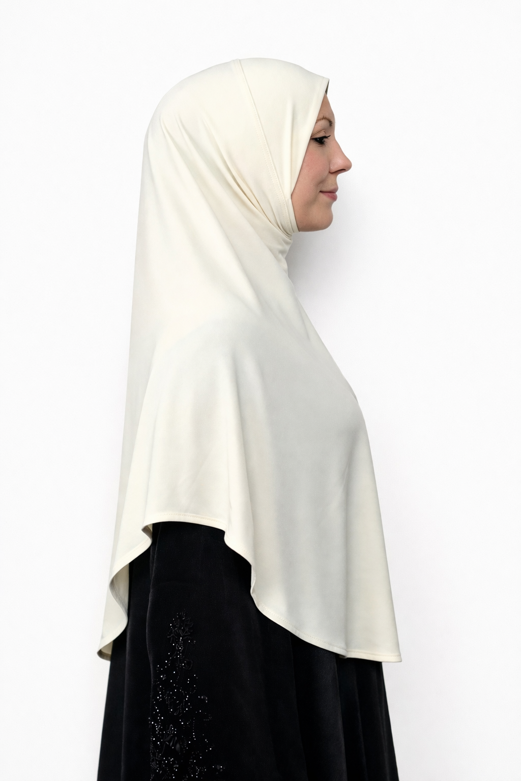 Instant One piece Hijab - Ivory - Size XL