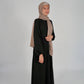 Simple Uniform Abaya - Black