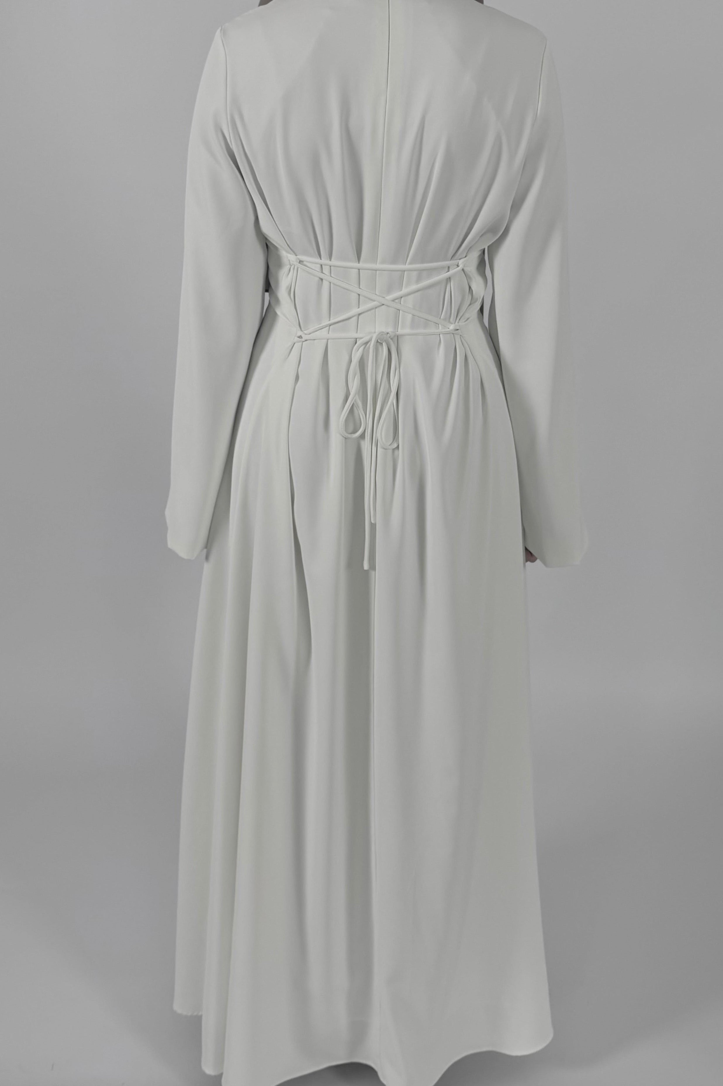 White Buckle Dress