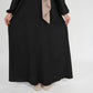 Simple Uniform Abaya - Black