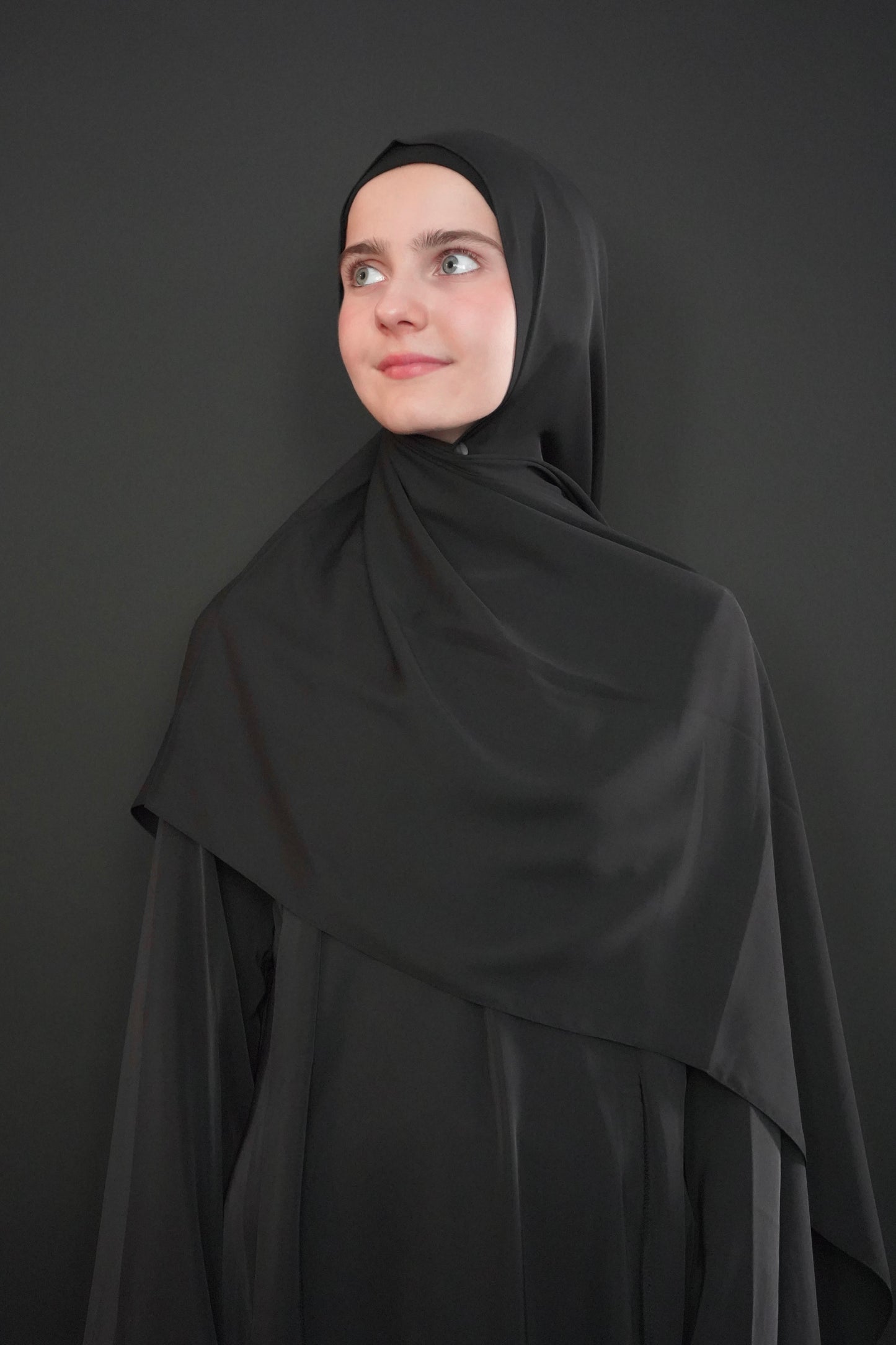 Medina Silk Hijab - Black