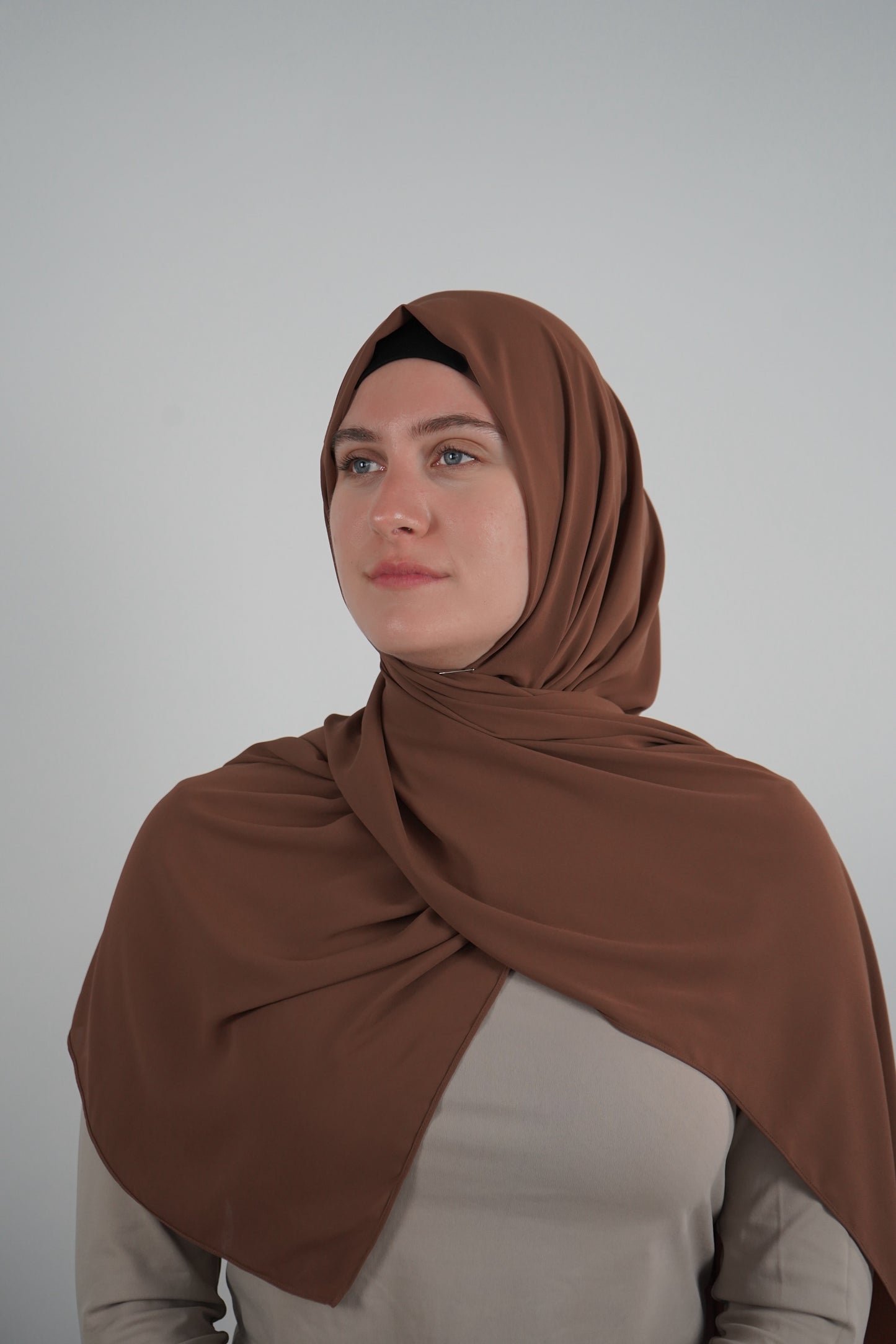 Signature Chiffon Hijab - Cocoa