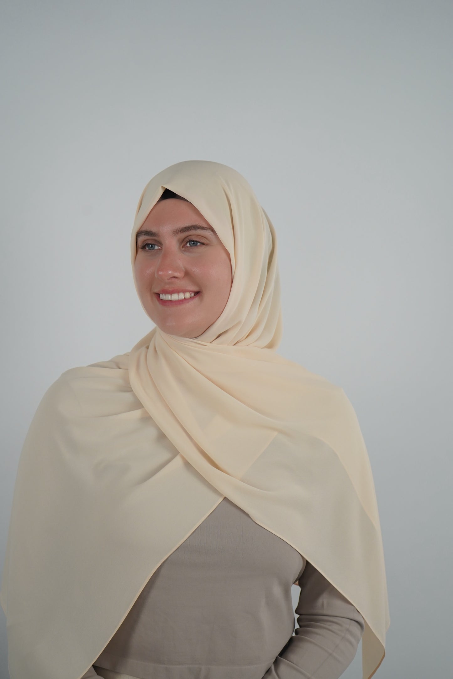 Signature Chiffon Hijab - Beige