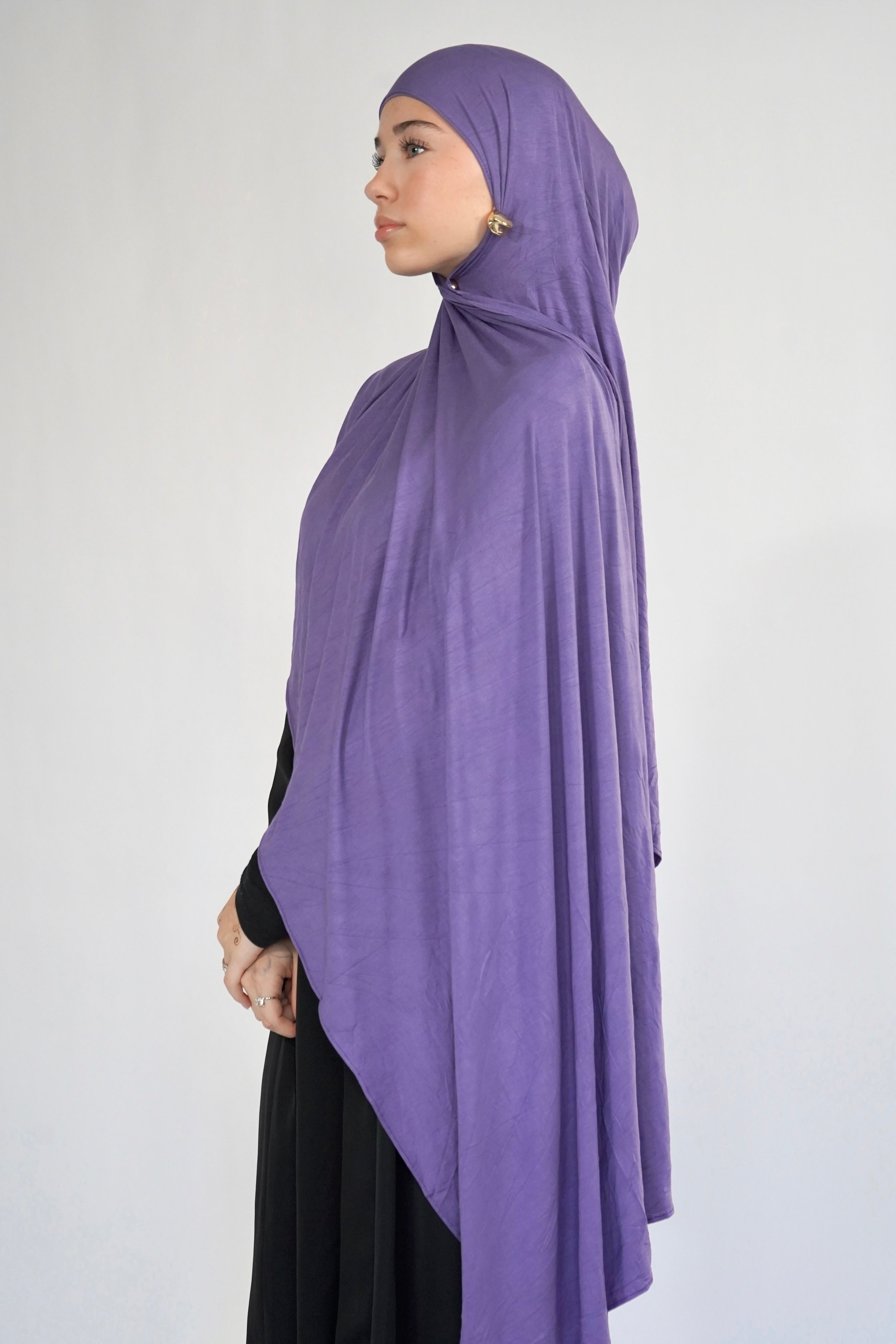 Bamboo Jersey Hijab - Lavender