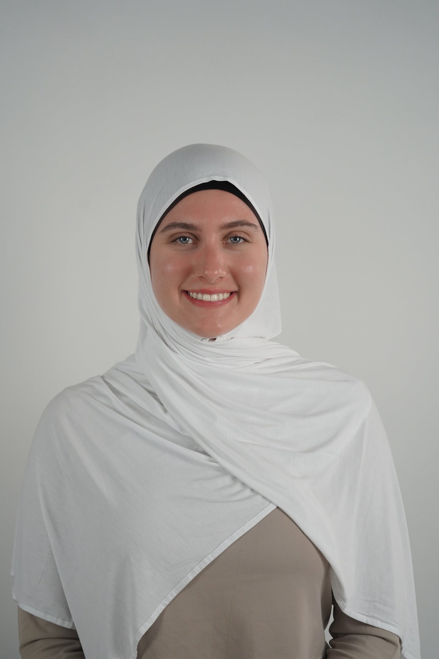 Bamboo Jersey Hijab - White