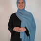 Modal Hijab and Bamboo Undercap Matching  Set - Light Denim