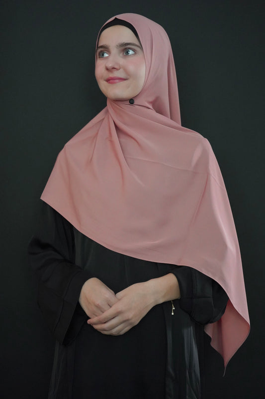 Medina Silk Hijab - Blush Coral