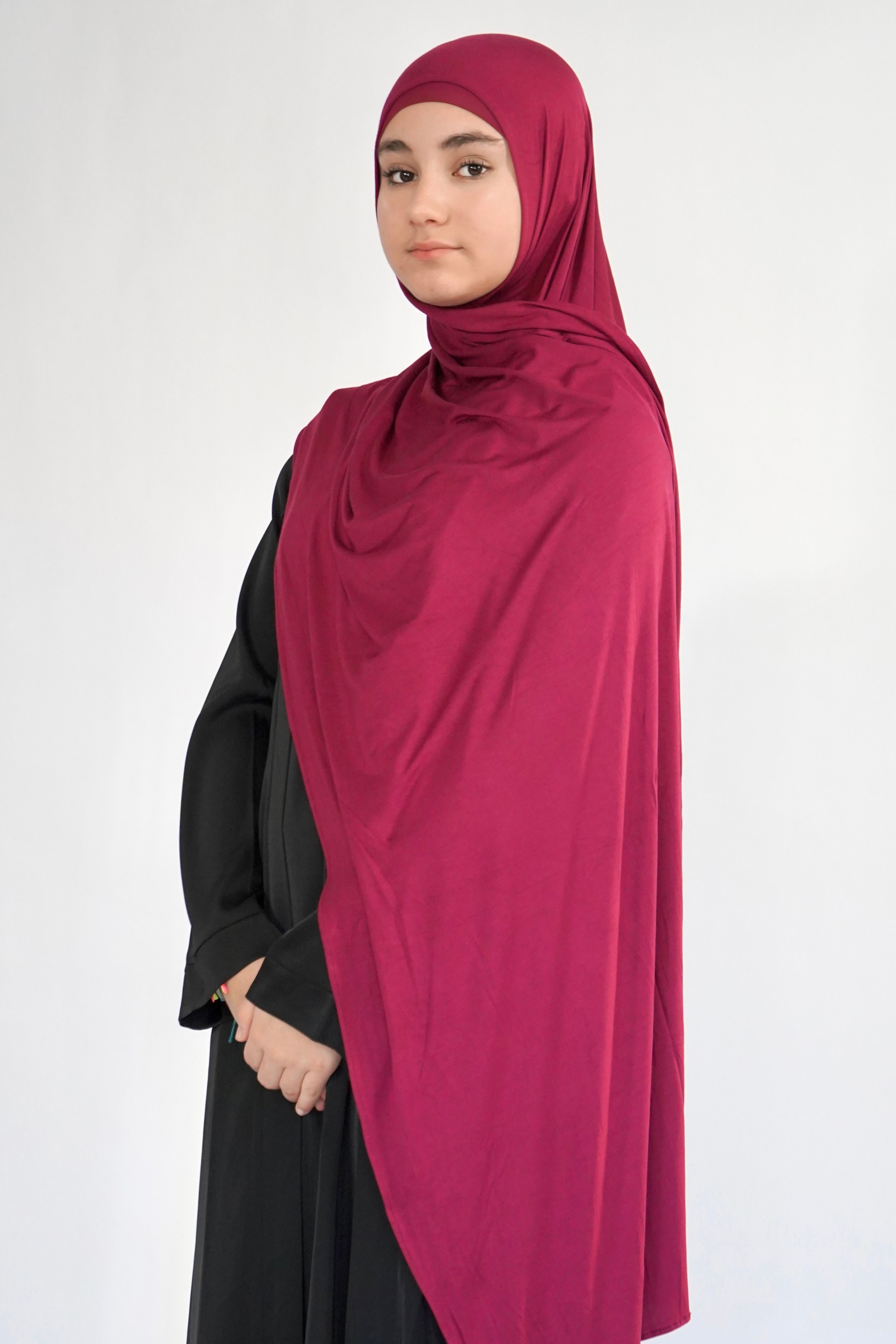 Bamboo Jersey Hijab - Magenta