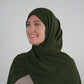 Signature Chiffon Hijab - Dark Army Green