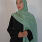 Modal Hijab and Bamboo Undercap Matching  Set - Mint Green