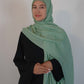 Modal Hijab and Bamboo Undercap Matching  Set - Mint Green