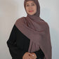 Modal Hijab and Bamboo Undercap Matching  Set - Deep Mauve