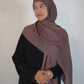 Modal Hijab and Bamboo Undercap Matching  Set - Deep Mauve