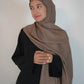 Modal Hijab and Bamboo Undercap Matching  Set - Taupe