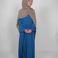 Simple Uniform Abaya - Blue