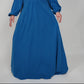 Simple Uniform Abaya - Blue