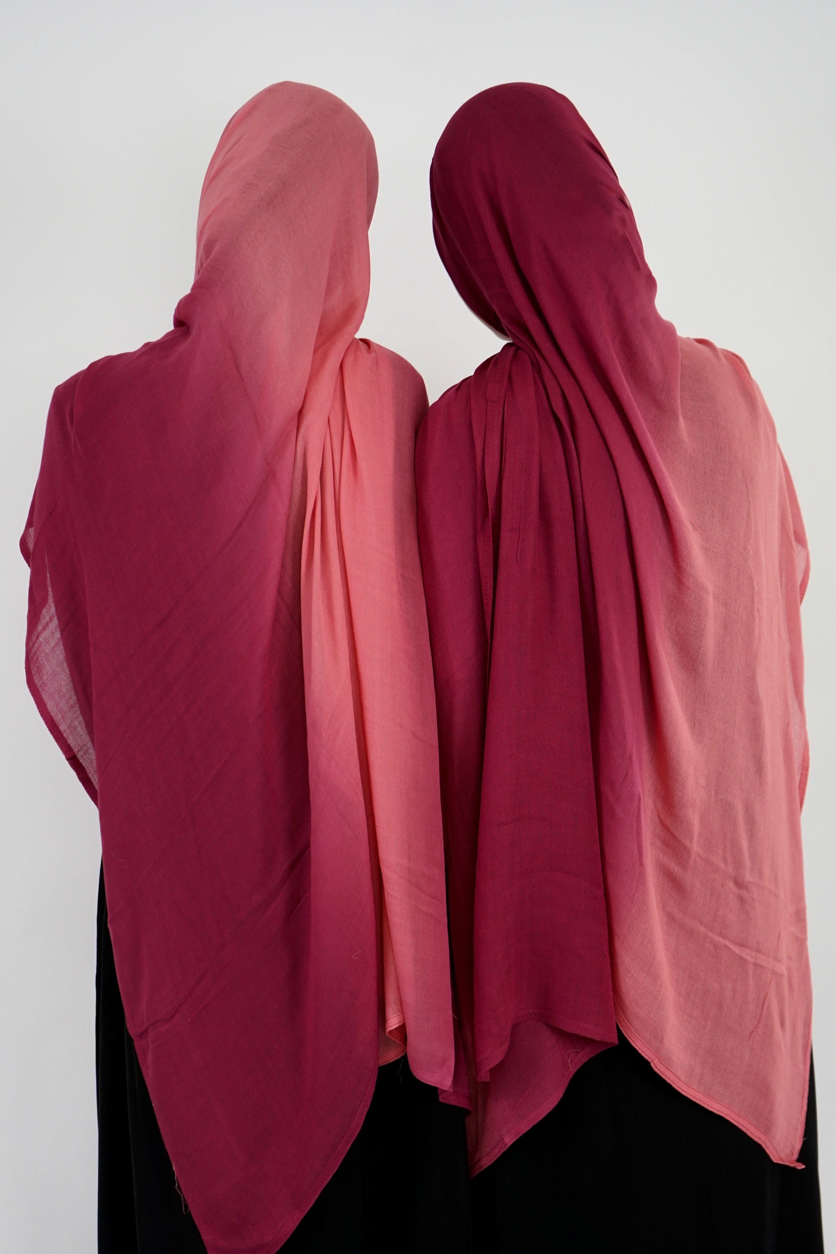 Ombre Modal Hijab - Mulberry Rose
