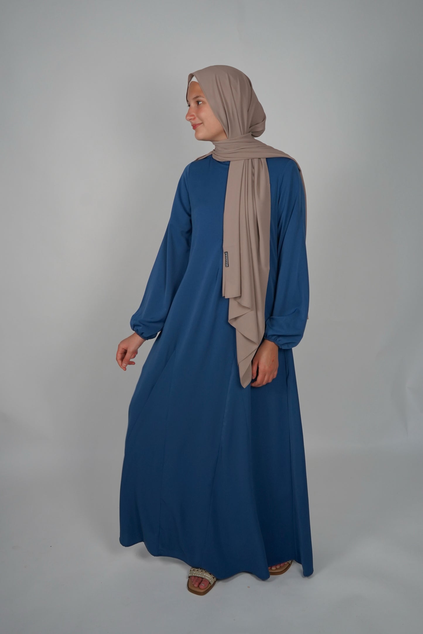 Simple Uniform Abaya - Navy