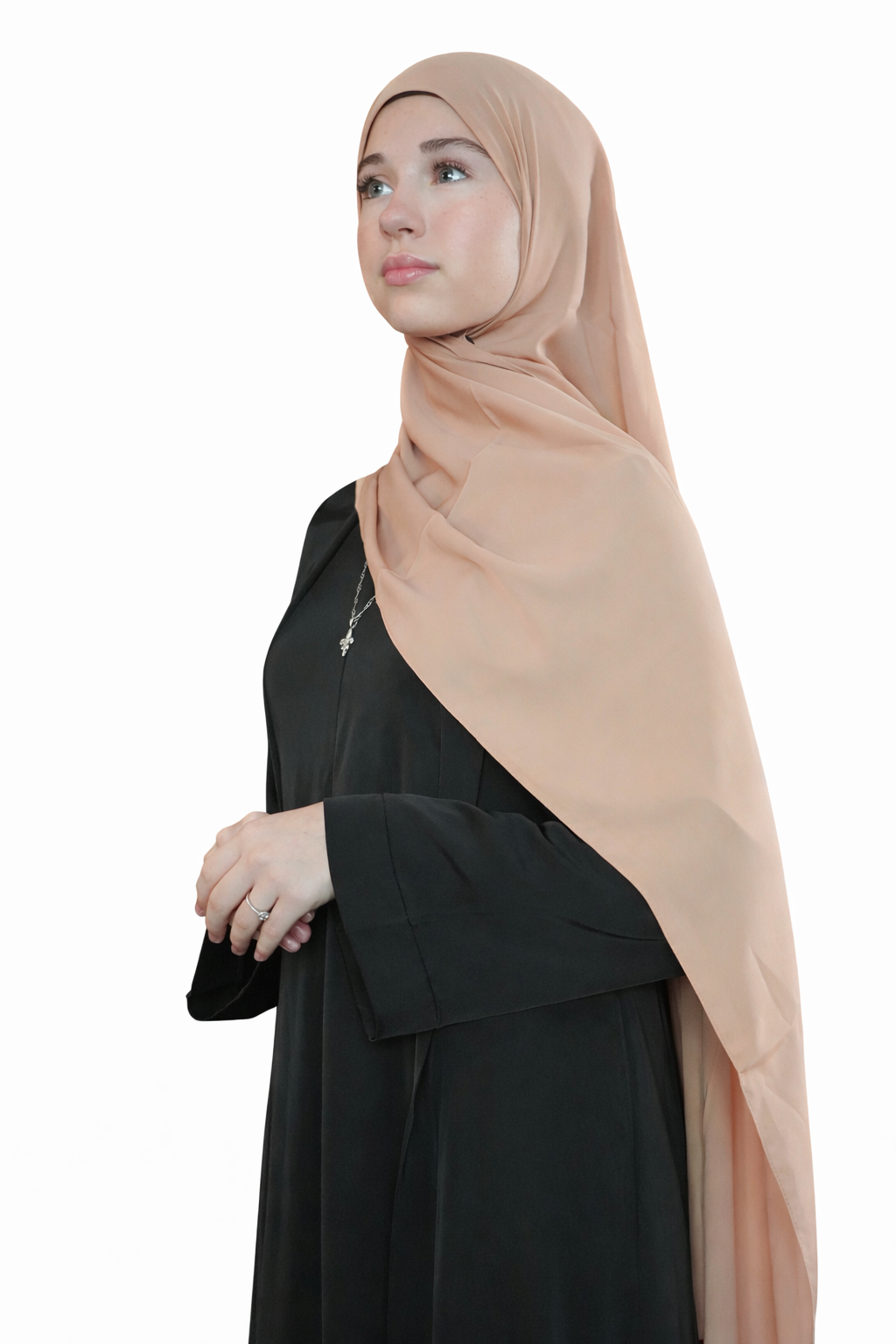 Medina Silk Hijab - Light Brown