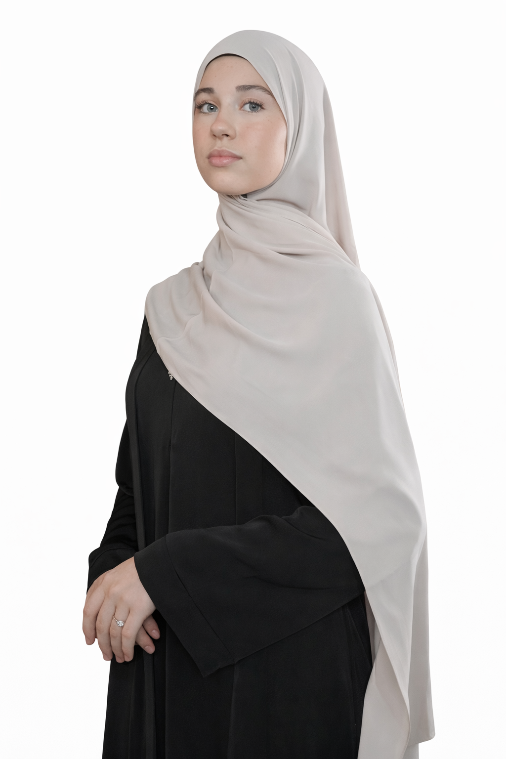 Medina Silk Hijab - Stone